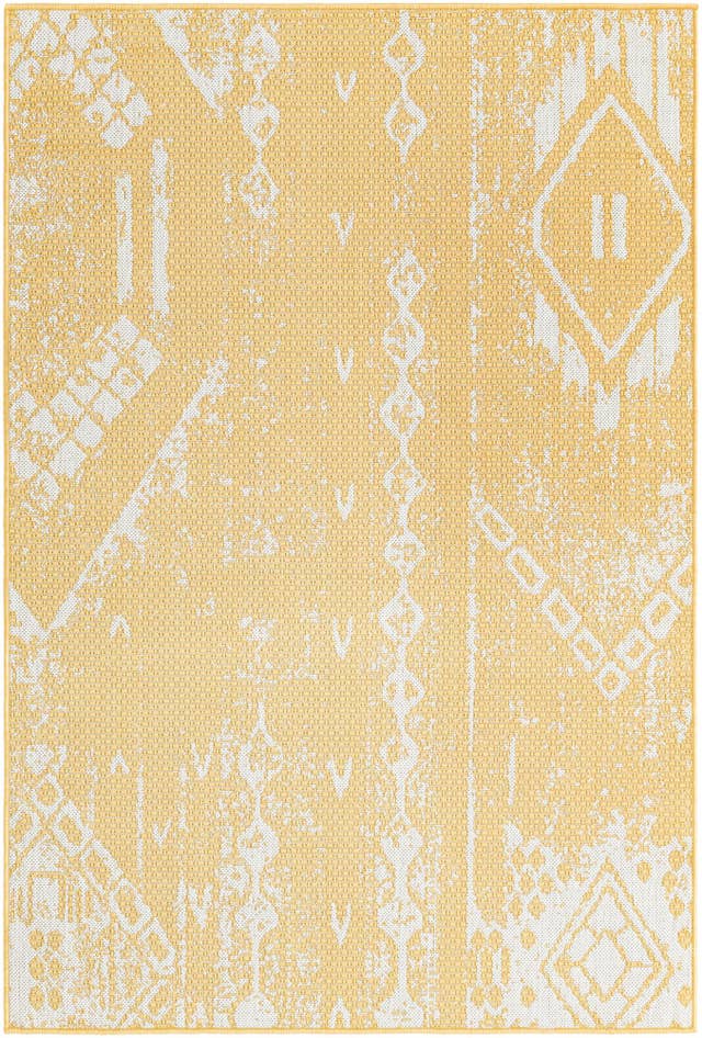 Detail image of 4' x 6' Easy-Clean Bohemian Indoor / Outdoor Rug
