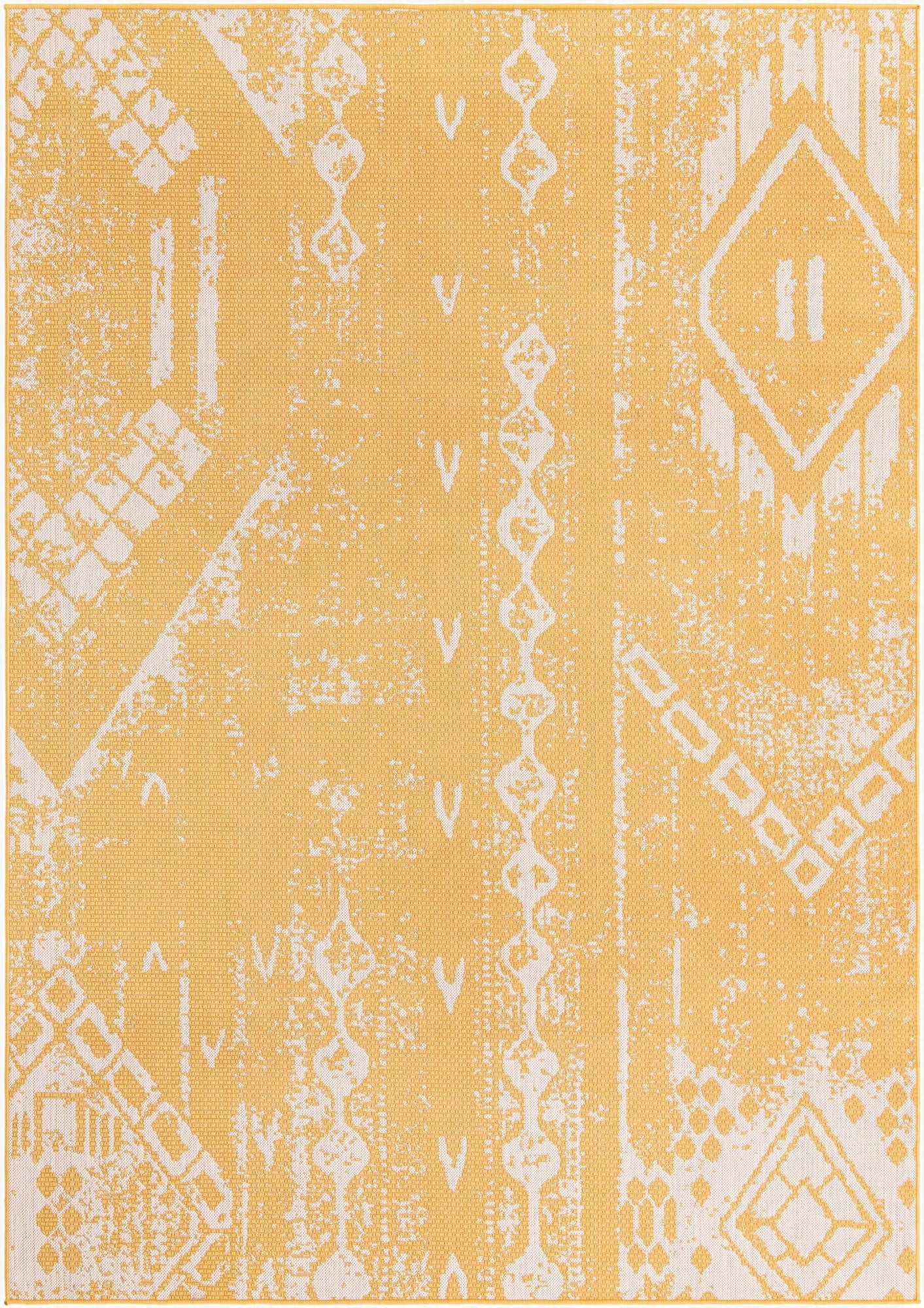 7' x 10'  Washable Bohemian Indoor / Outdoor Rug