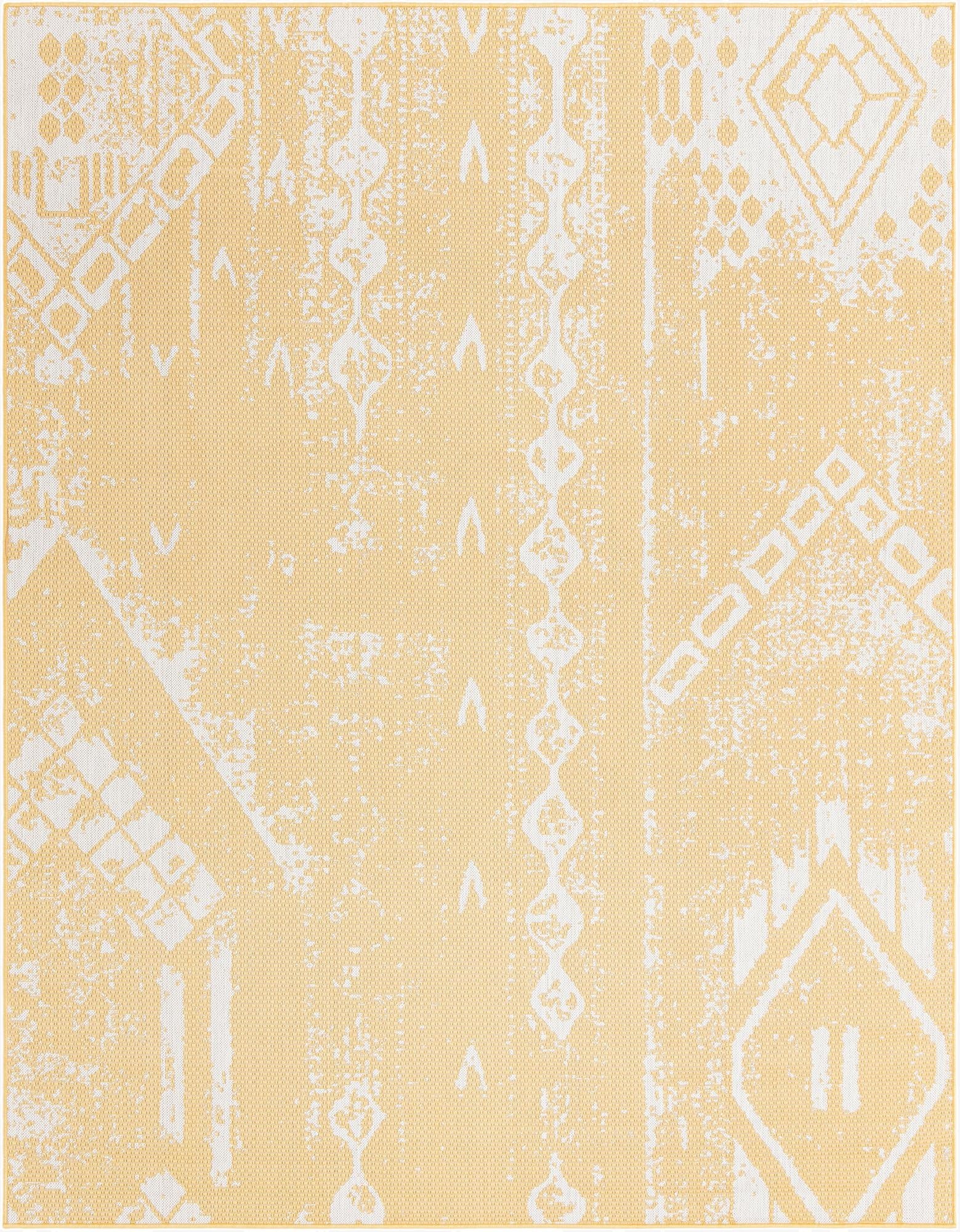 7' 10 x 10'  Washable Bohemian Indoor / Outdoor Rug