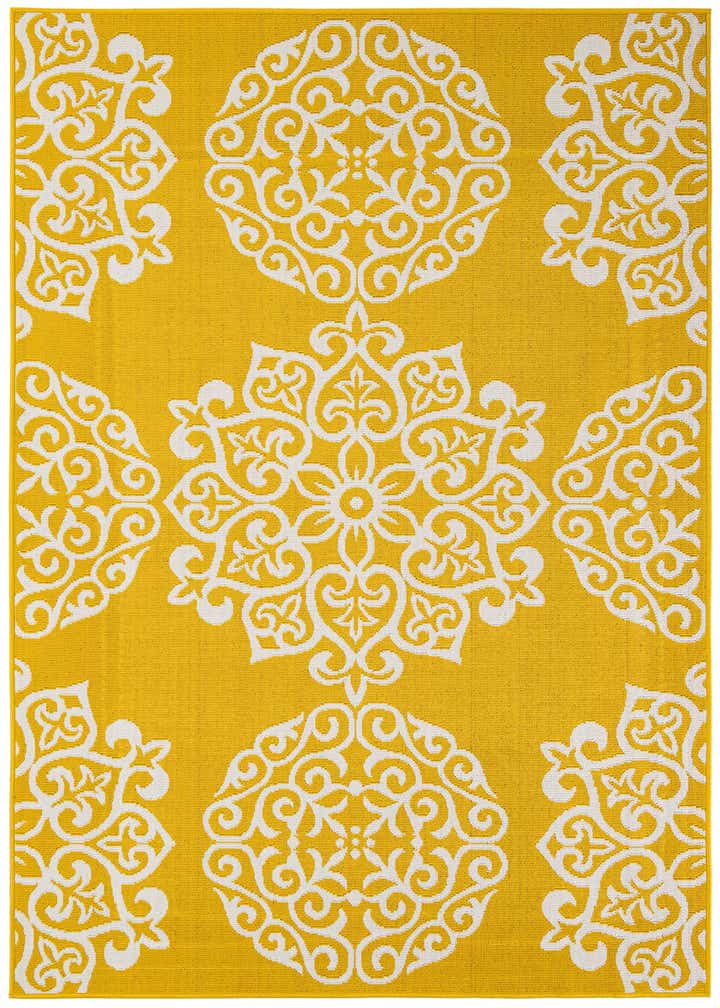 5' 3 x 7' 8 Easy-Clean Botanical Indoor / Outdoor Rug