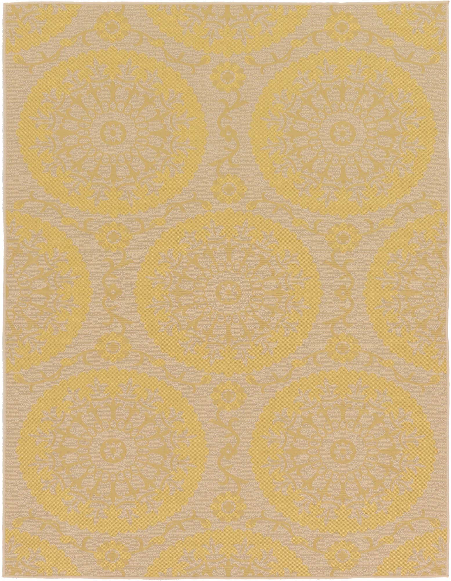7' x 10' Easy-Clean Botanical Indoor / Outdoor Rug