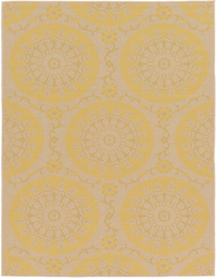 Detail image of 7' x 10' Easy-Clean Botanical Indoor / Outdoor Rug
