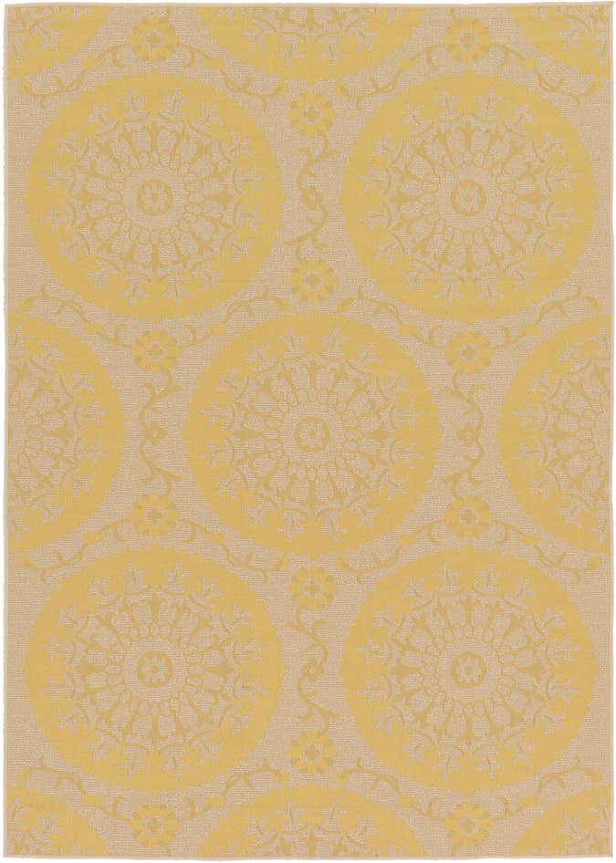 Detail image of 7' x 10' Easy-Clean Botanical Indoor / Outdoor Rug