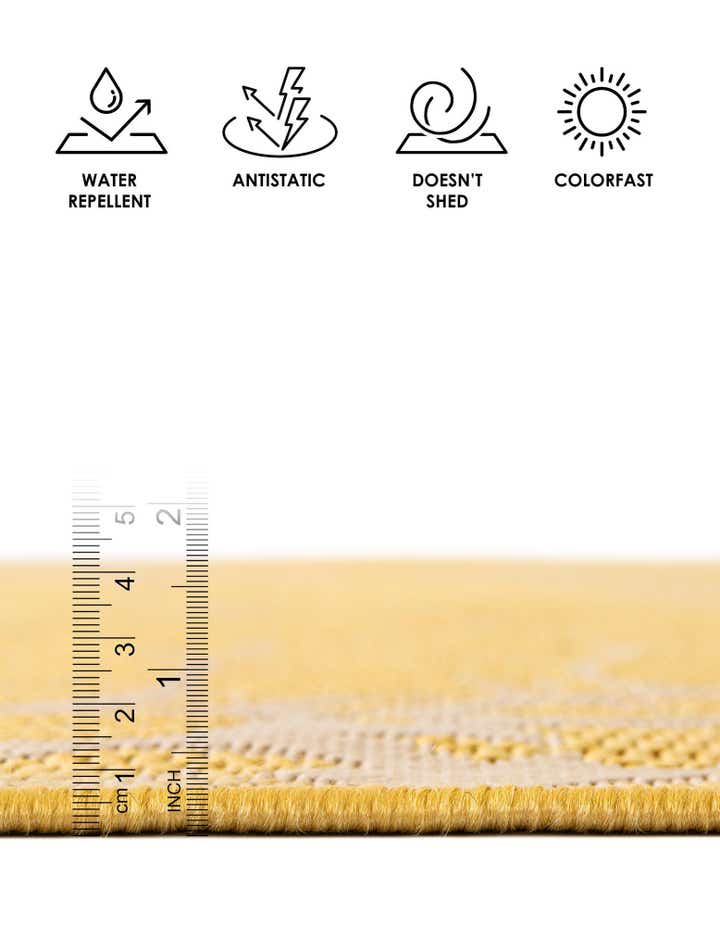 2' x 3' Easy-Clean Botanical Indoor / Outdoor Rug