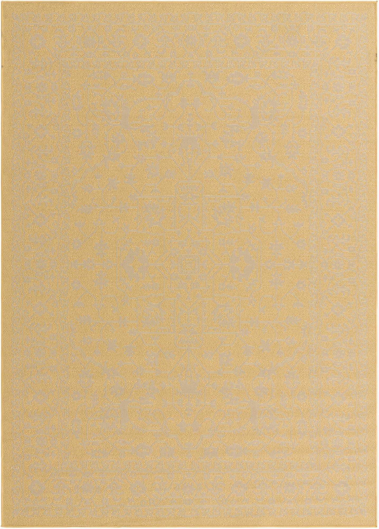 7' x 10'  Washable Botanical Indoor / Outdoor Rug