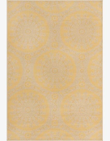 4' x 6' Easy-Clean Botanical Indoor / Outdoor Rug