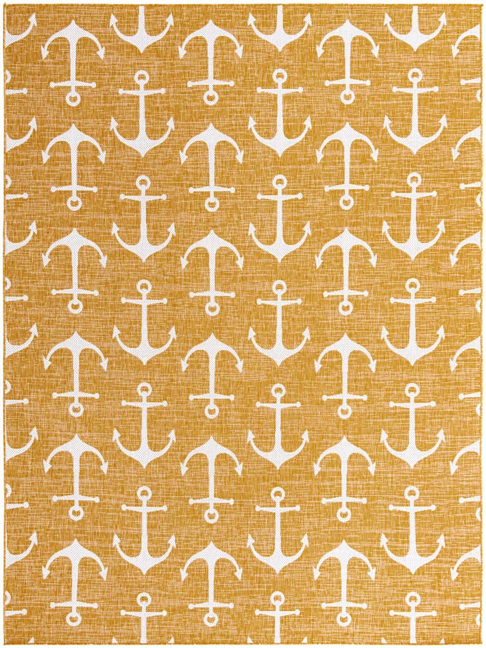 Detail image of 9' x 12' Easy-Clean Coastal Indoor / Outdoor Rug