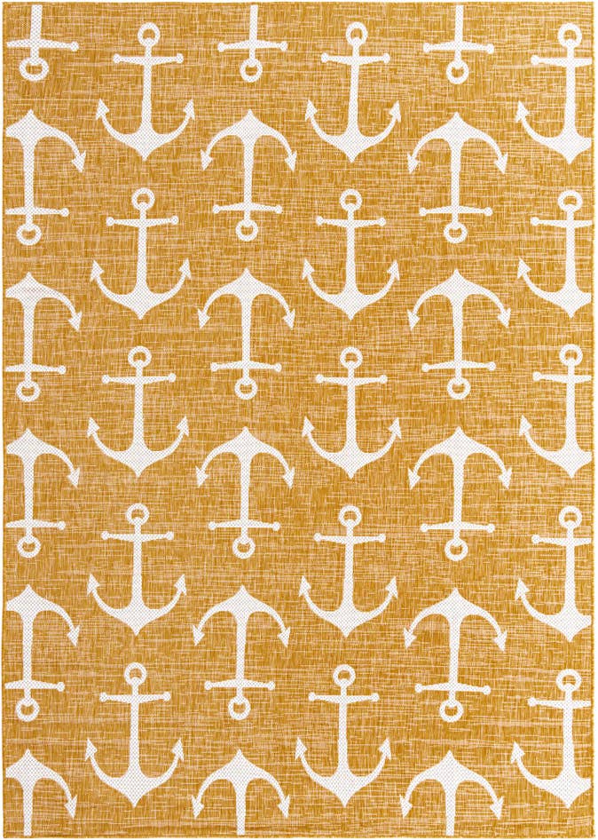 Detail image of 7' x 10' Easy-Clean Coastal Indoor / Outdoor Rug