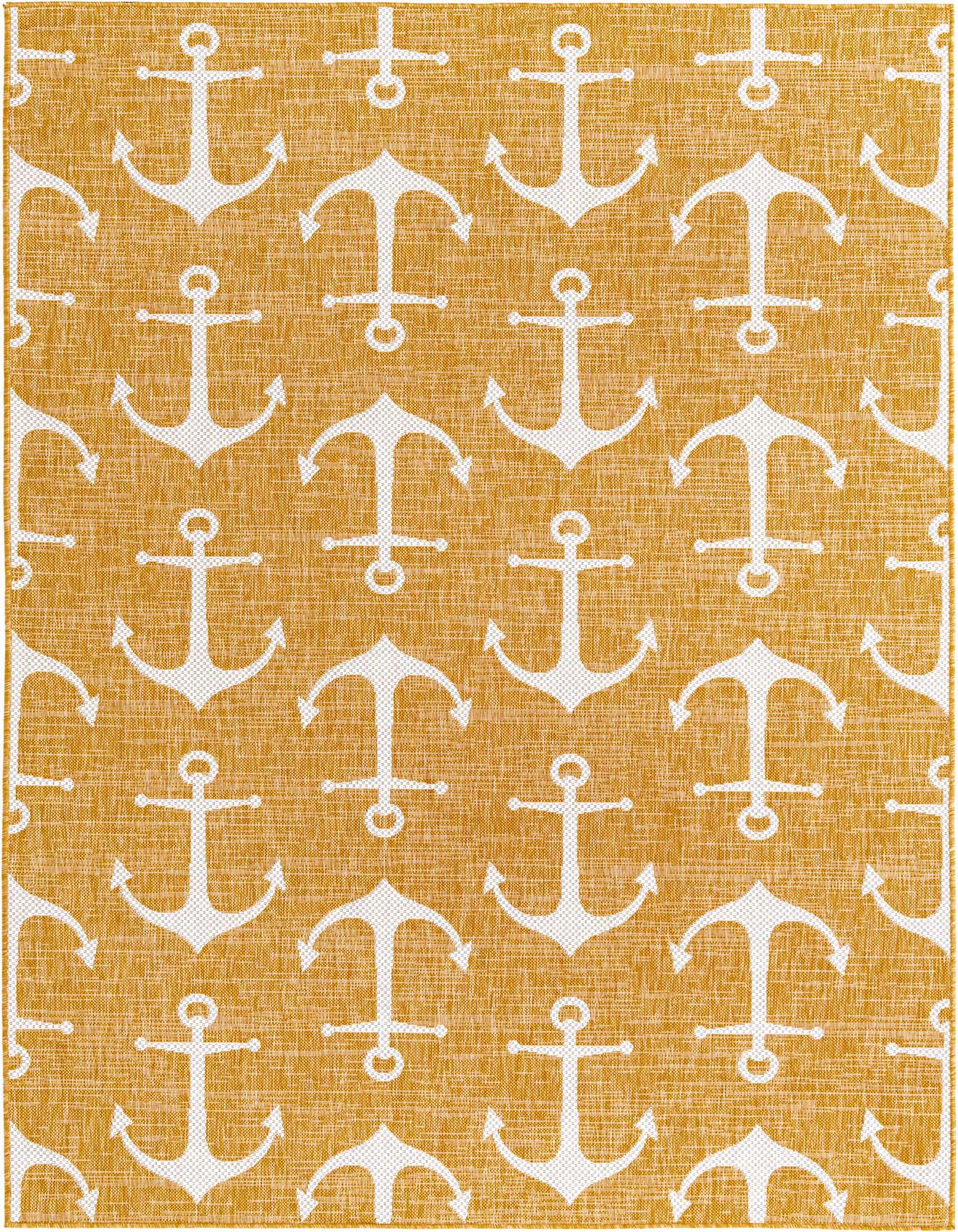 6' x 9' Easy-Clean Coastal Indoor / Outdoor Rug