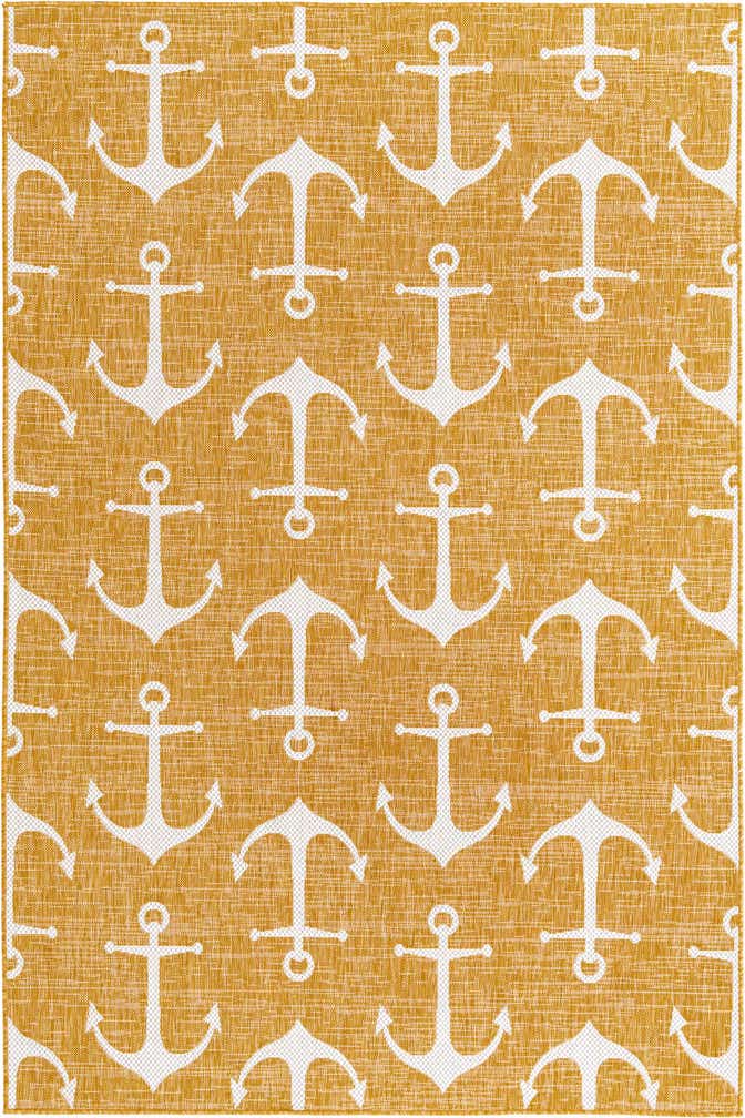 6' x 9' Easy-Clean Coastal Indoor / Outdoor Rug