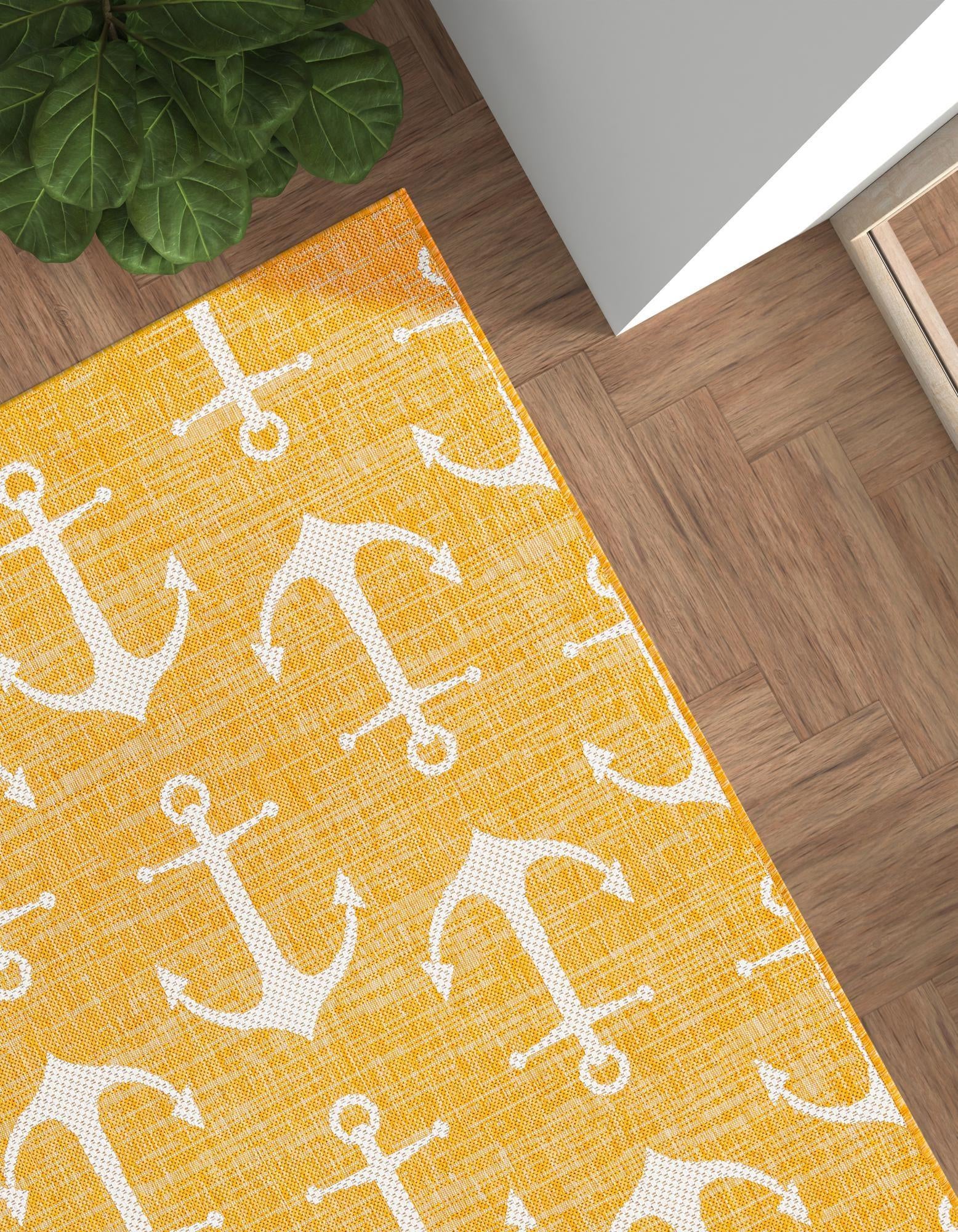 9' x 12' Easy-Clean Coastal Indoor / Outdoor Rug