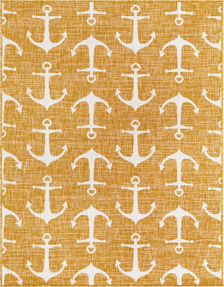 Detail image of 4' x 6' Easy-Clean Coastal Indoor / Outdoor Rug