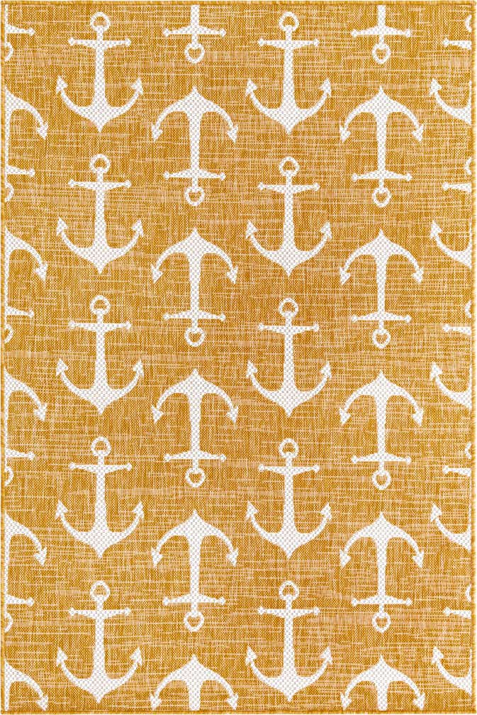 4' x 6' Easy-Clean Coastal Indoor / Outdoor Rug
