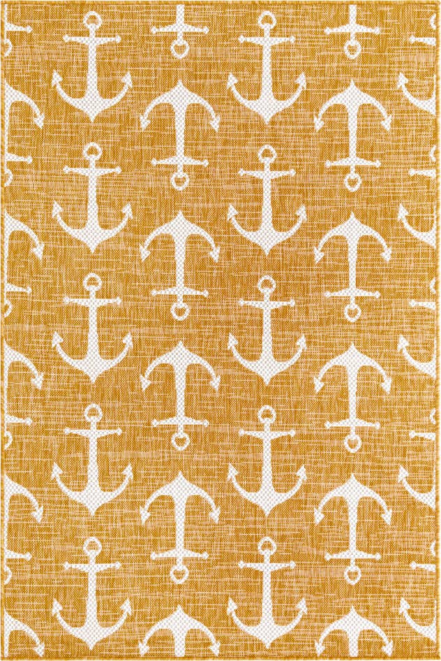 Detail image of 4' x 6' Easy-Clean Coastal Indoor / Outdoor Rug