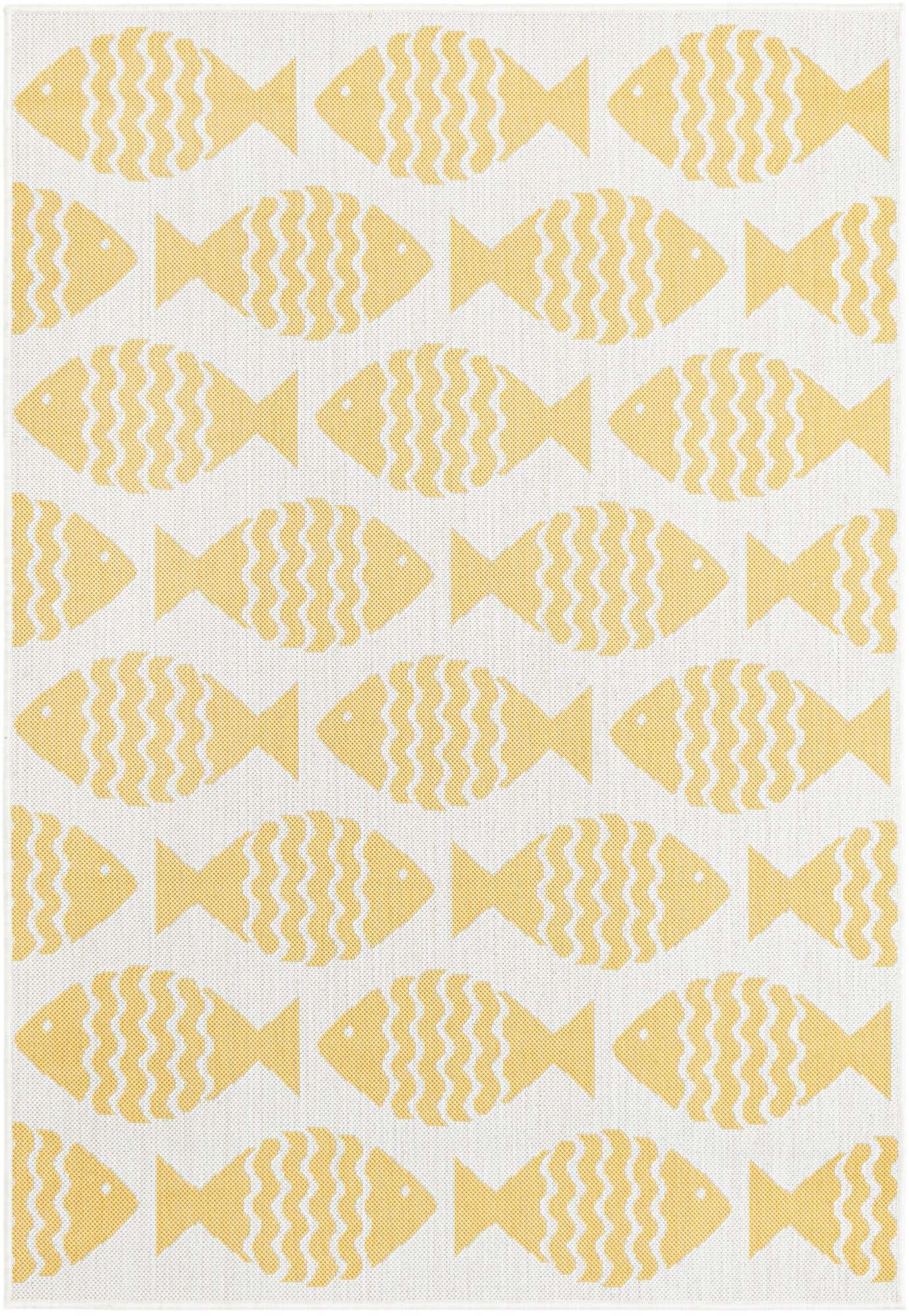 4' 1 x 6' 1 Easy-Clean Coastal Indoor / Outdoor Rug
