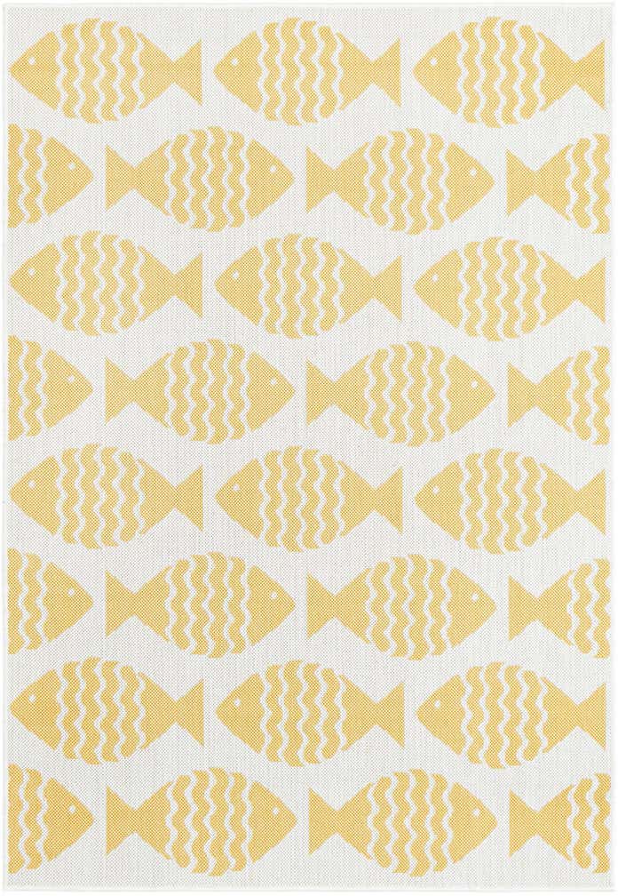 4' 1 x 6' 1 Easy-Clean Coastal Indoor / Outdoor Rug
