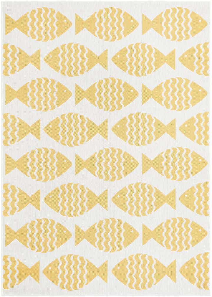 5' 3 x 8' Easy-Clean Coastal Indoor / Outdoor Rug