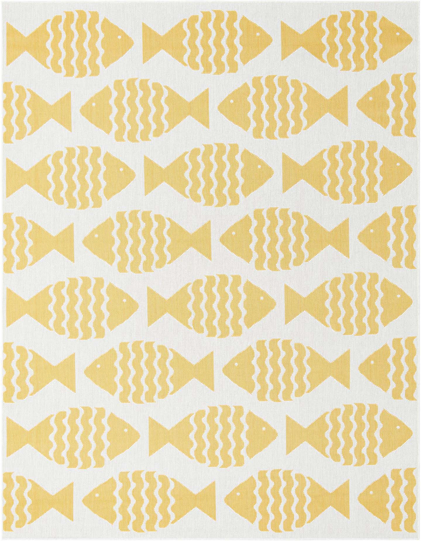 7' 1 x 10' Easy-Clean Coastal Indoor / Outdoor Rug