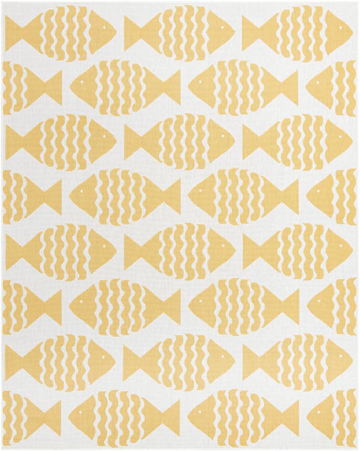 Detail image of 7' 10 x 10' Easy-Clean Coastal Indoor / Outdoor Rug