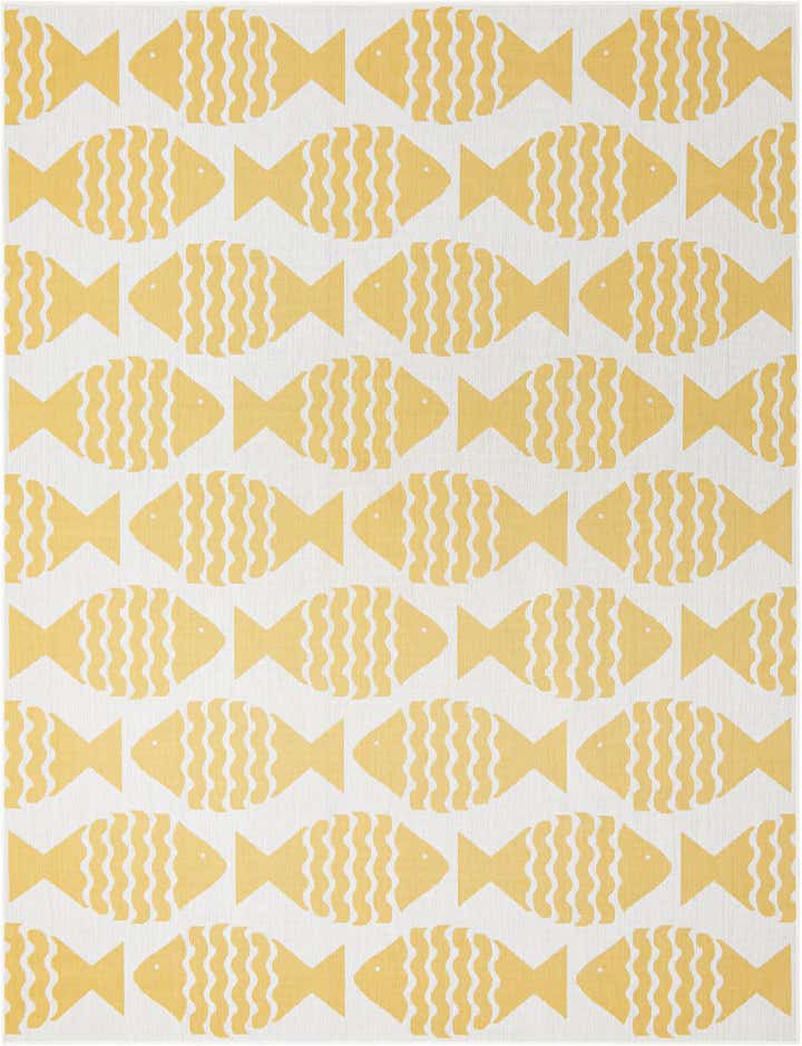 9' x 12' Easy-Clean Coastal Indoor / Outdoor Rug