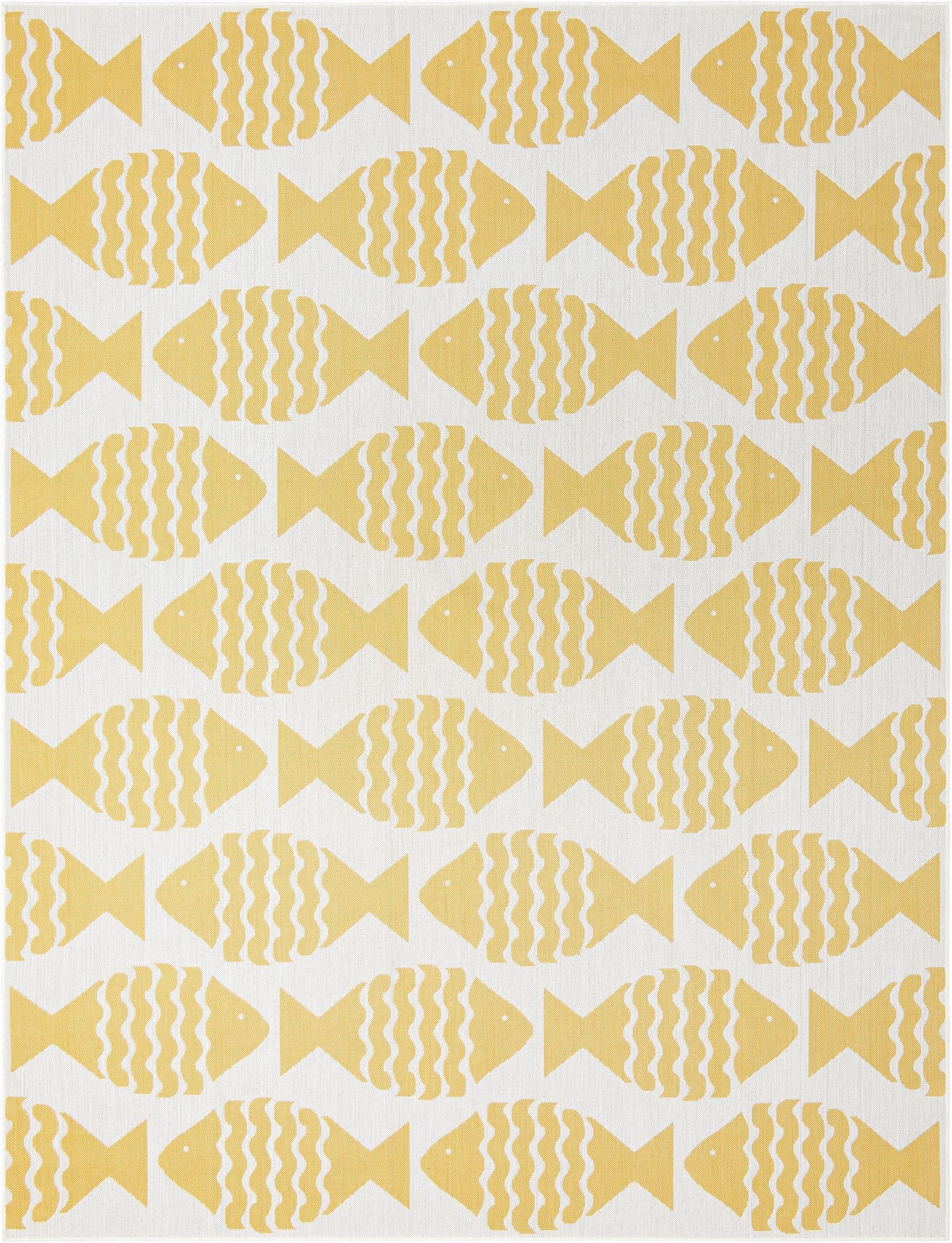 Primary image 9' x 12'  Washable Coastal Indoor / Outdoor Rug