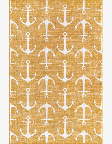 5' 3 x 8' Easy-Clean Coastal Indoor / Outdoor Rug