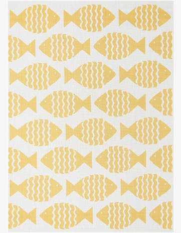 7' 1 x 10' Easy-Clean Coastal Indoor / Outdoor Rug