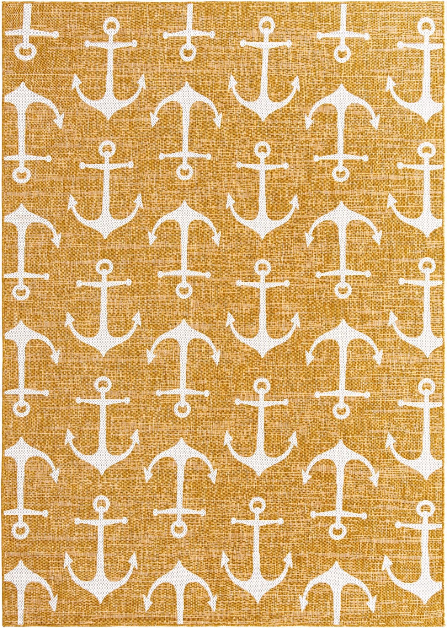 7' x 10'  Washable Coastal Indoor / Outdoor Rug