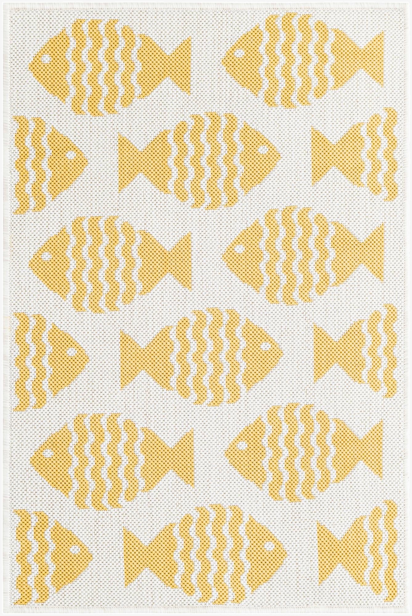 Primary image 2' x 3' 1  Washable Coastal Indoor / Outdoor Rug