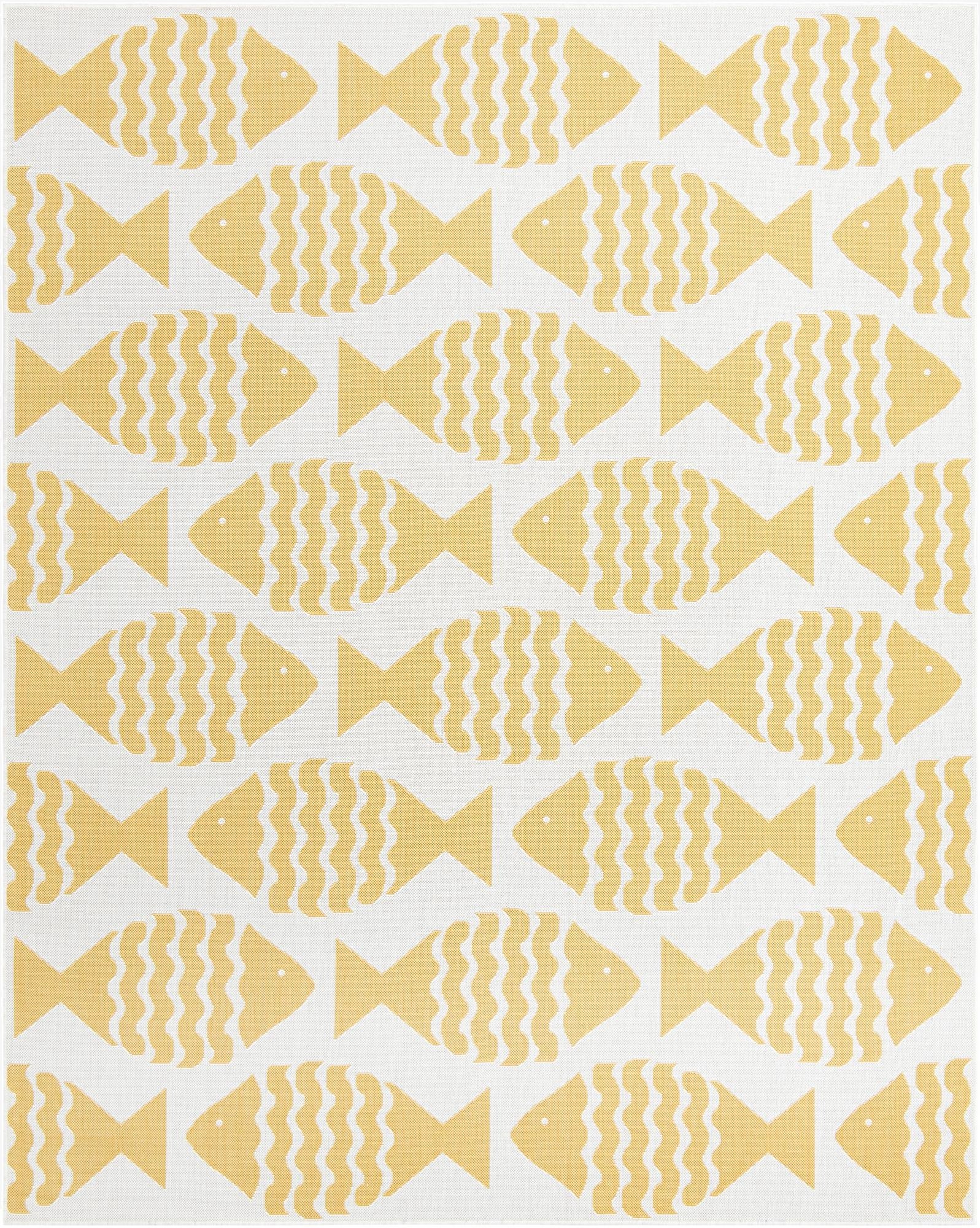 7' 10 x 10'  Washable Coastal Indoor / Outdoor Rug