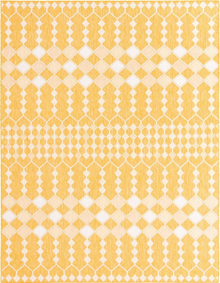 Detail image of 9' x 12' Easy-Clean Lattice Indoor / Outdoor Rug