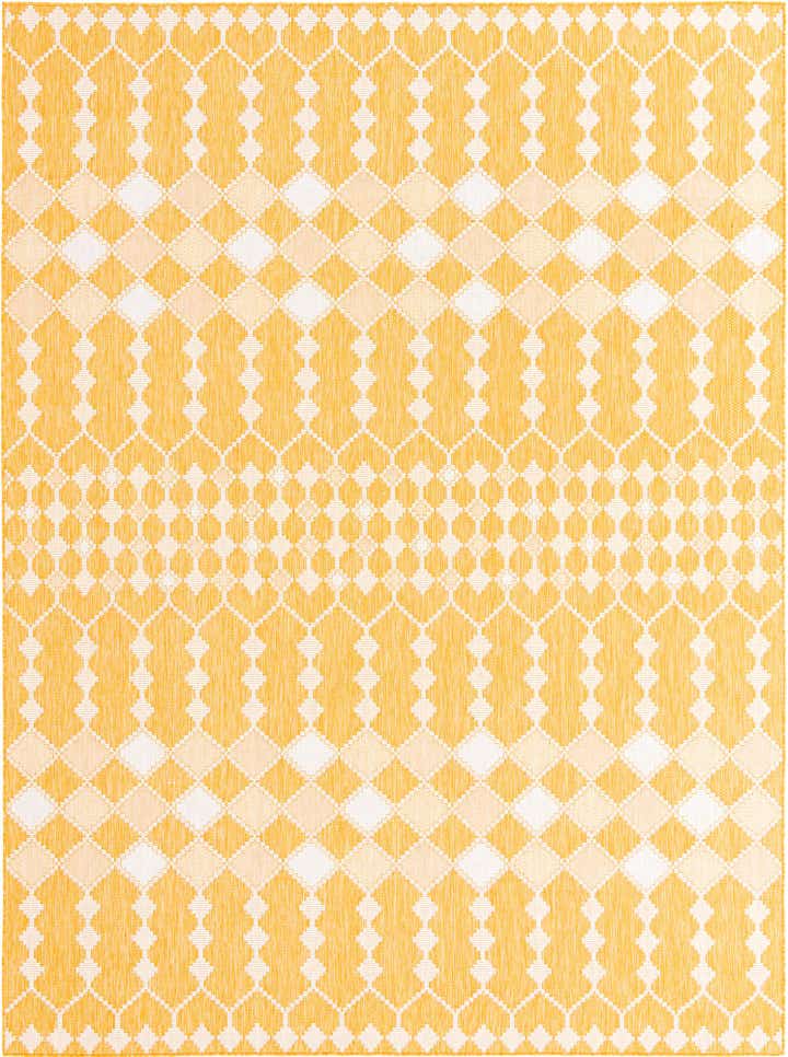 9' x 12' Easy-Clean Lattice Indoor / Outdoor Rug