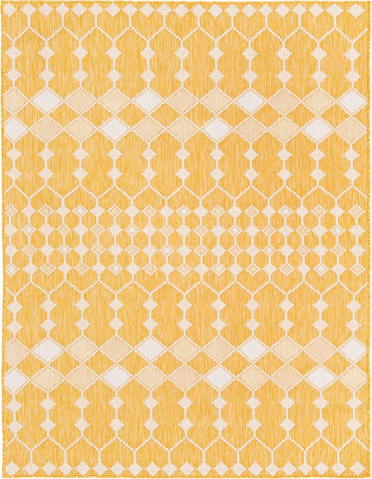 Detail image of 5' 3 x 8' Easy-Clean Lattice Indoor / Outdoor Rug