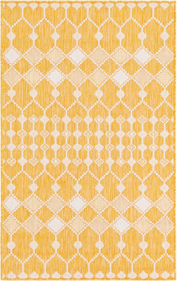 Detail image of 3' x 5' 3 Easy-Clean Lattice Indoor / Outdoor Rug