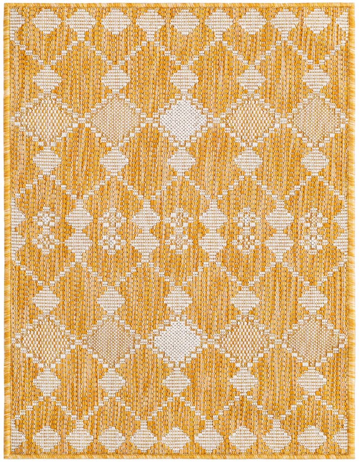 Detail image of 2' x 3' Easy-Clean Lattice Indoor / Outdoor Rug