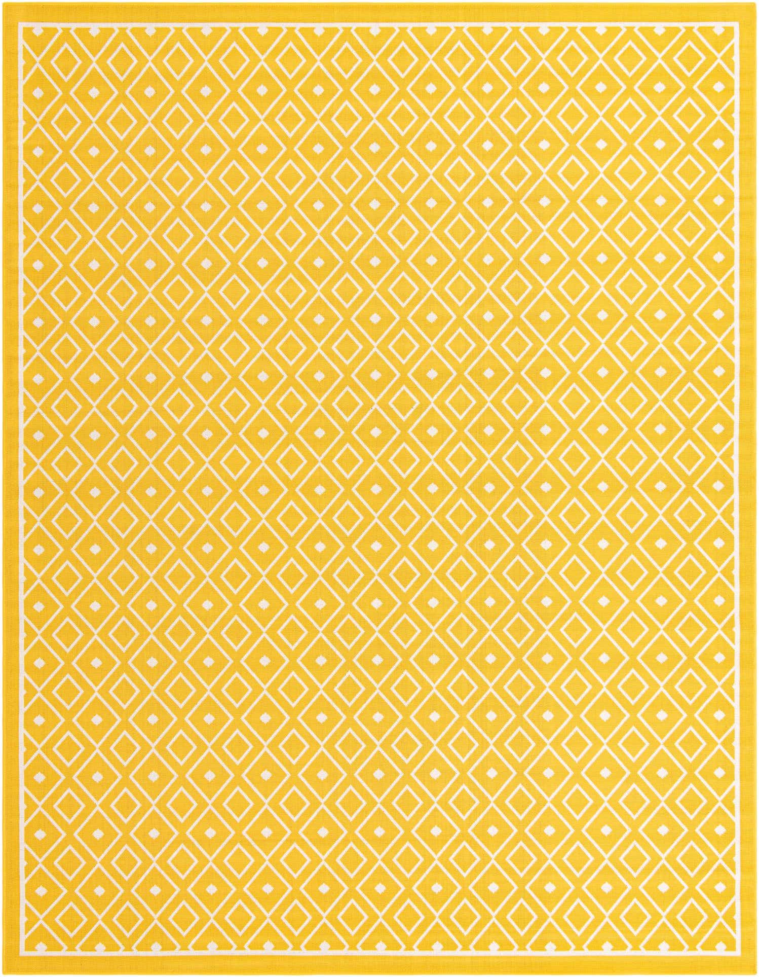 9' x 12' Easy-Clean Lattice Indoor / Outdoor Rug