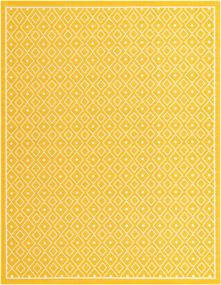 Detail image of 9' x 12' Easy-Clean Lattice Indoor / Outdoor Rug