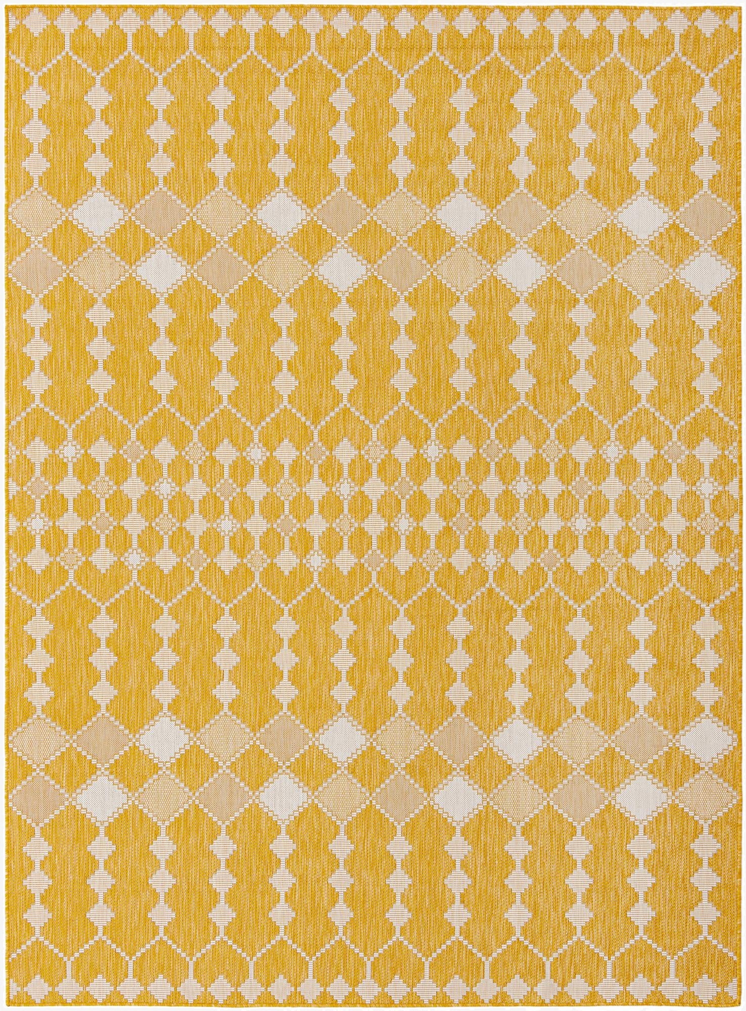 7' 10 x 11' Washable Lattice Indoor / Outdoor Rug