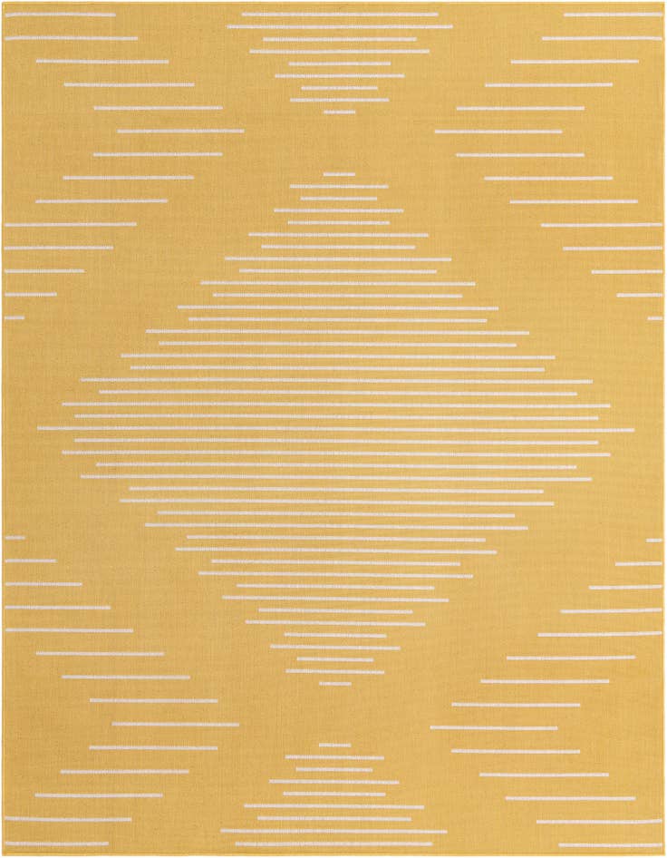 Detail image of 7' 10 x 10' Easy-Clean Modern Indoor / Outdoor Rug