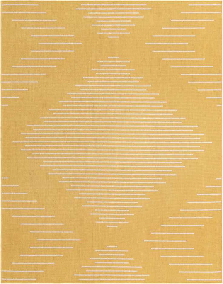 Detail image of 7' 10 x 10' Easy-Clean Modern Indoor / Outdoor Rug
