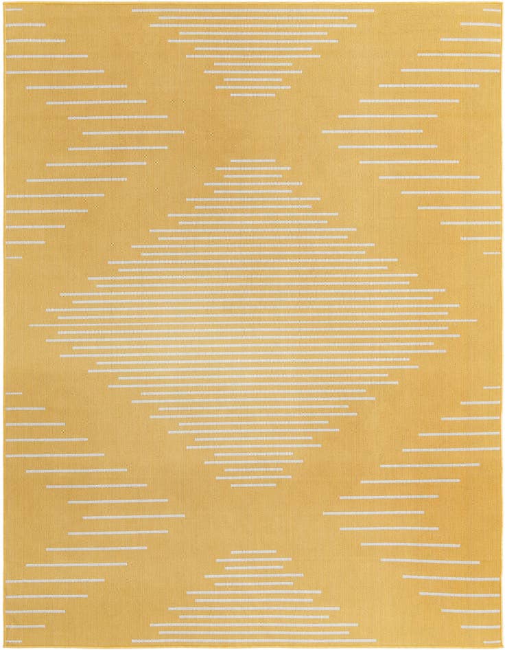 Detail image of 7' x 10' Easy-Clean Modern Indoor / Outdoor Rug