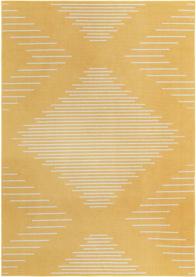 Detail image of 7' x 10' Easy-Clean Modern Indoor / Outdoor Rug