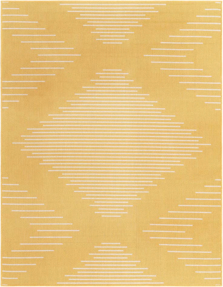 Detail image of 5' 3 x 8' Easy-Clean Modern Indoor / Outdoor Rug