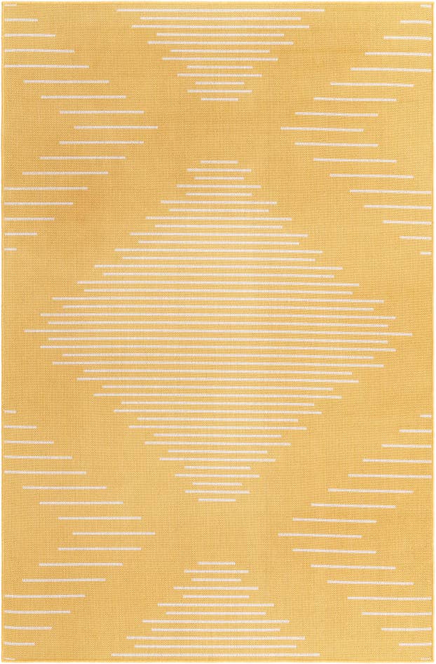 Detail image of 5' 3 x 8' Easy-Clean Modern Indoor / Outdoor Rug