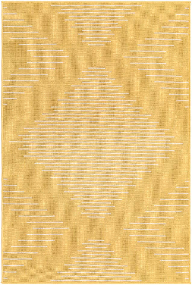 Detail image of 4' x 6' Easy-Clean Modern Indoor / Outdoor Rug