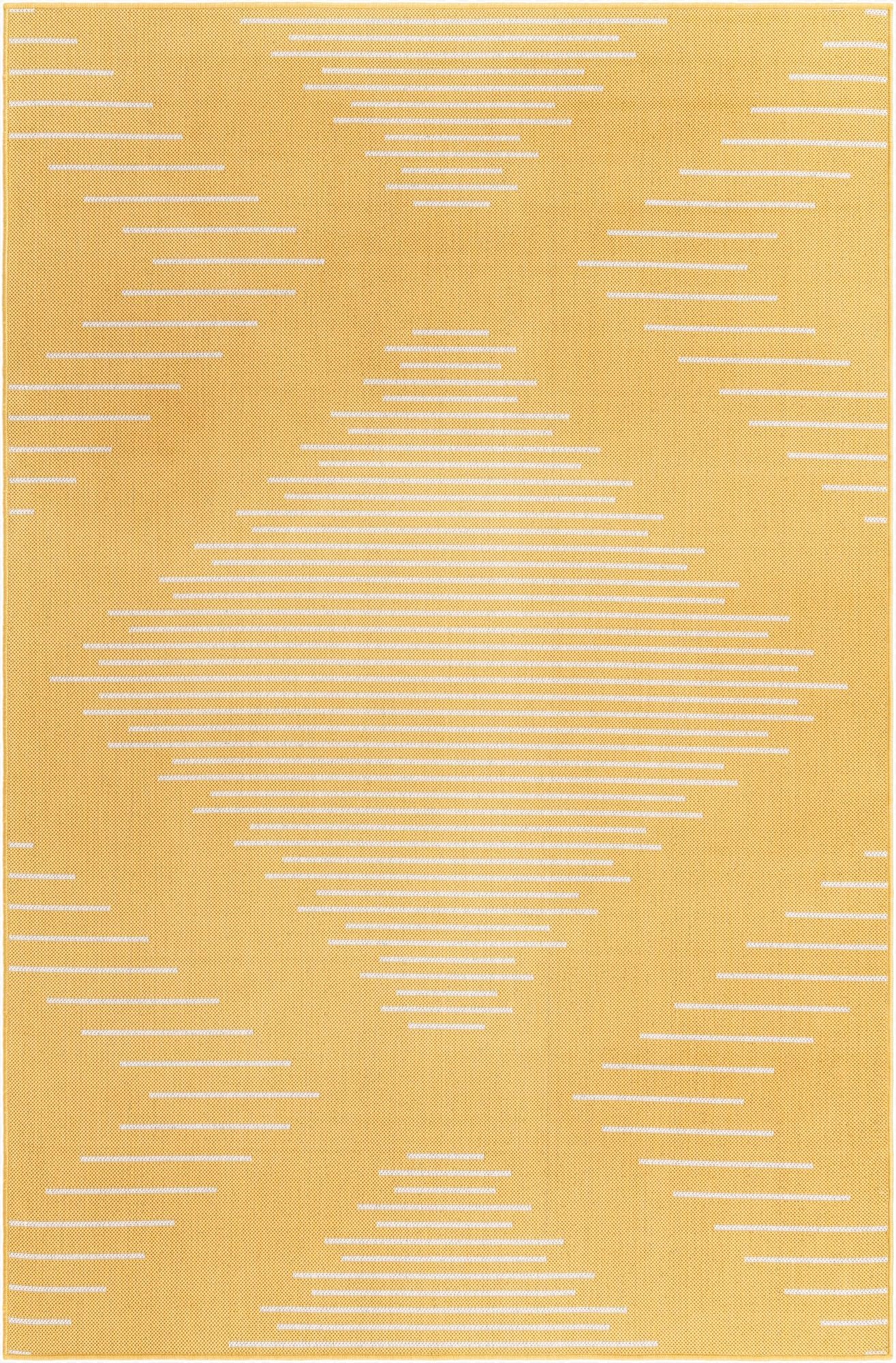 Primary image 5' 3 x 8'  Washable Modern Indoor / Outdoor Rug