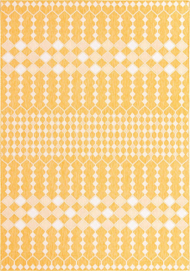 Detail image of 10' x 14' Easy-Clean Trellis Indoor / Outdoor Rug
