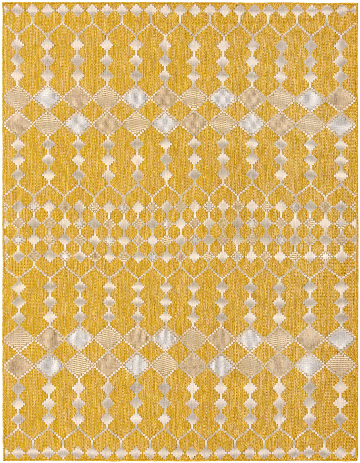 7' 10 x 11' Easy-Clean Trellis Indoor / Outdoor Rug