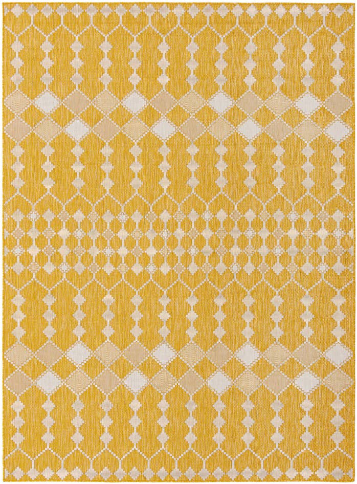 Detail image of 7' 10 x 11' Easy-Clean Trellis Indoor / Outdoor Rug