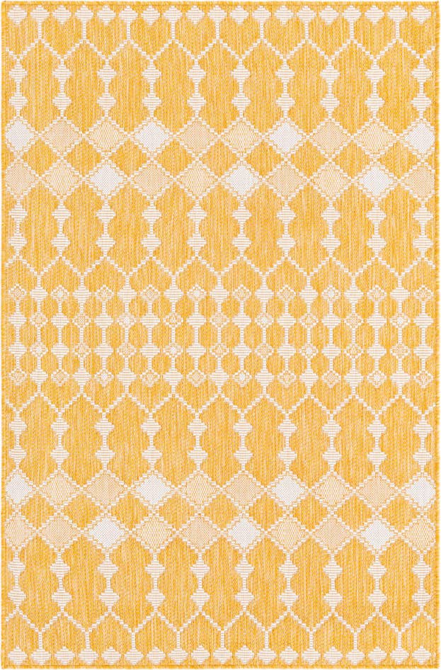 Detail image of 4' x 6' Easy-Clean Trellis Indoor / Outdoor Rug